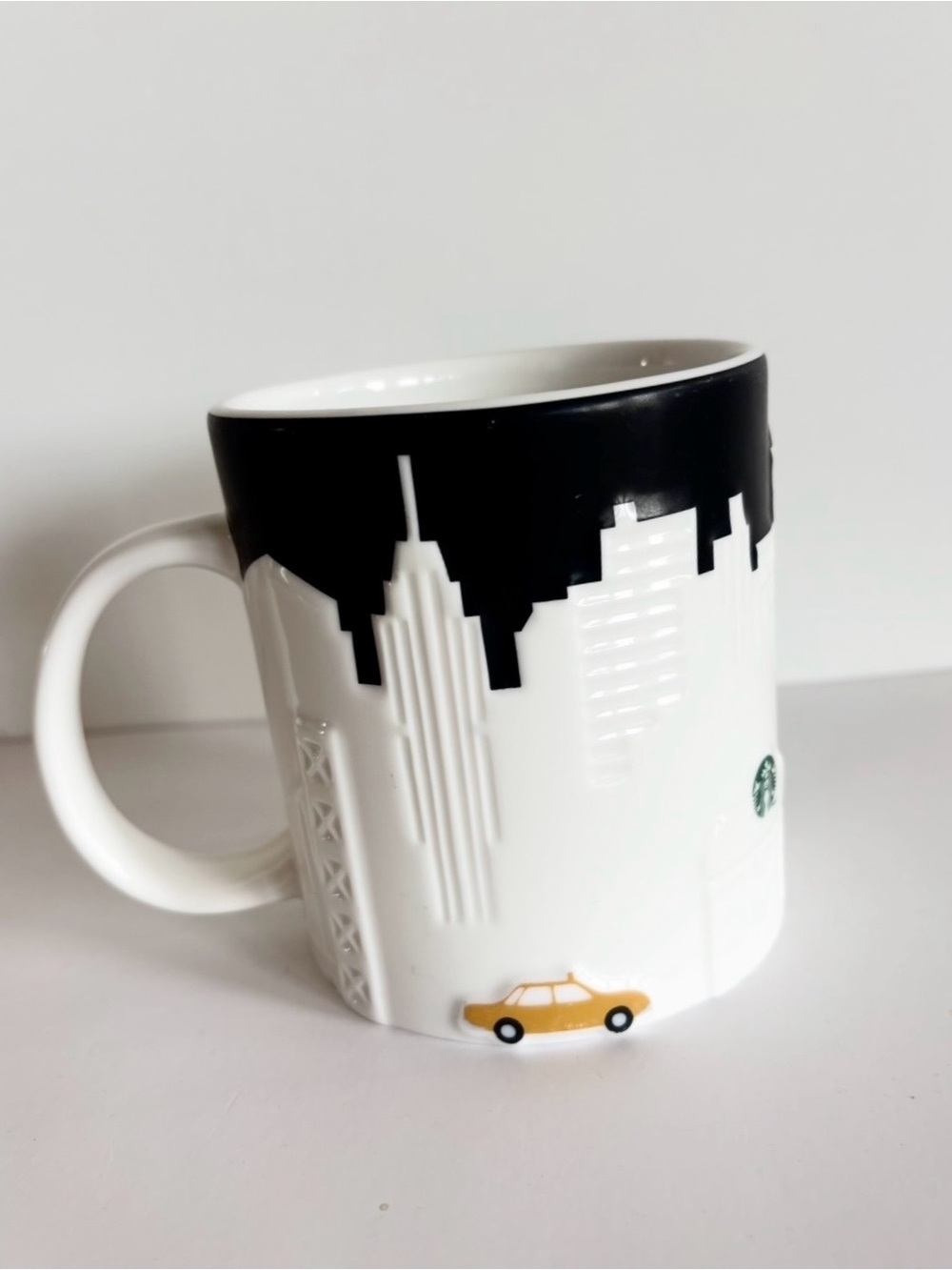 Starbucks 2012 Collector Series New York City 3D Skyline with Yellow Taxi